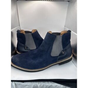Polo Ralph Lauren Men's 40/7 Normanton Chelsea Boots Blue Suede Leather Slip On